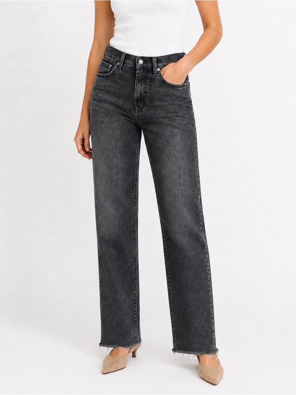 We The Free Straight Leg Jeans - Black Wash